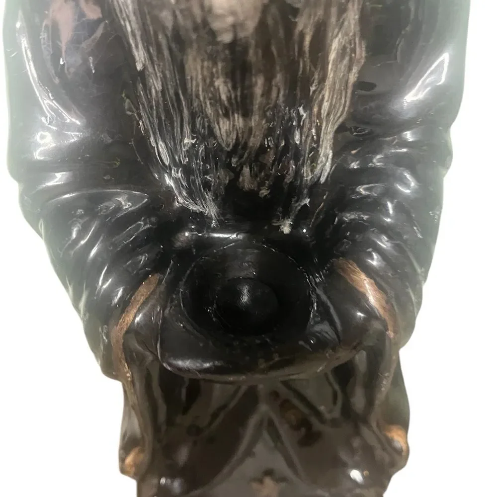Vintage 1970's Unburned 13 Inch Wizard Candle ruby red glass eyes